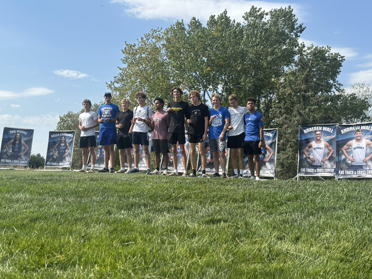 Boys finish 3rd as a team and girls finish 4th as a team at the Kearney High Meet! Varsity girl medalists: Kori 🥉 and Jada 20th. Varsity Boys: Aiden 🥉 Jack 5th James 18th Nate 20th JV boy medalists: Keagan 9th Nic 5th. Great day to be a Bulldog! #WTMB
