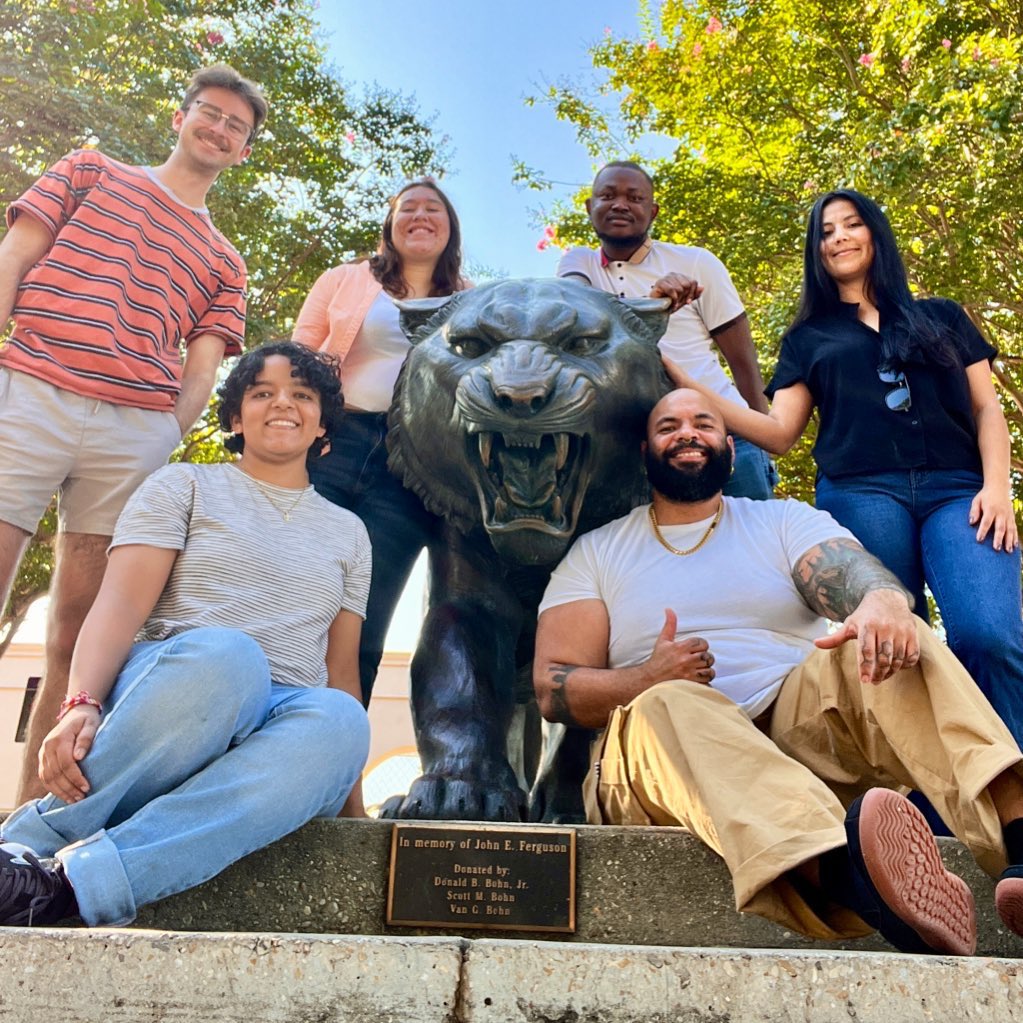 Dr. Jordan Dowell (@dowell_voc) on Twitter photo Welcome to the Dowell lab version 1.0 🌻💨🌻🍄💀
Undergrads coming in version 1.1
<a href="/Mel_Madrigal07/">Melanie Madrigal (she/her)</a> <a href="/EvelinReyes1010/">Evelin Reyes</a> <a href="/PetfemSpeaks/">Femi</a>
*no twitter* Justin & Lori
<a href="/LSU/">LSU</a> <a href="/lsuscience/">LSU College of Science</a> <a href="/LSU_BioSci/">LSU Department of Biological Sciences</a> Welcome to the Dowell lab version 1.0 🌻💨🌻🍄💀
Undergrads coming in version 1.1
<a href="/Mel_Madrigal07/">Melanie Madrigal (she/her)</a> <a href="/EvelinReyes1010/">Evelin Reyes</a> <a href="/PetfemSpeaks/">Femi</a>
*no twitter* Justin & Lori
<a href="/LSU/">LSU</a> <a href="/lsuscience/">LSU College of Science</a> <a href="/LSU_BioSci/">LSU Department of Biological Sciences</a>