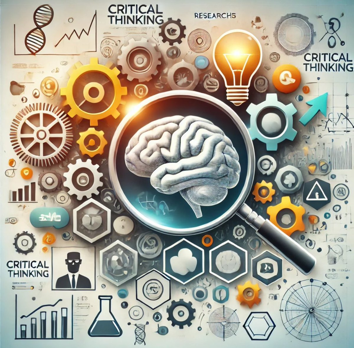 Researcher Skills1. Critical thinking 🧠🔍
A good researcher always questions, analyzes and delves into the information. Critical thinking is key to separating the relevant from the irrelevant and finding innovative solutions.
#Research #Science #CriticalThinking