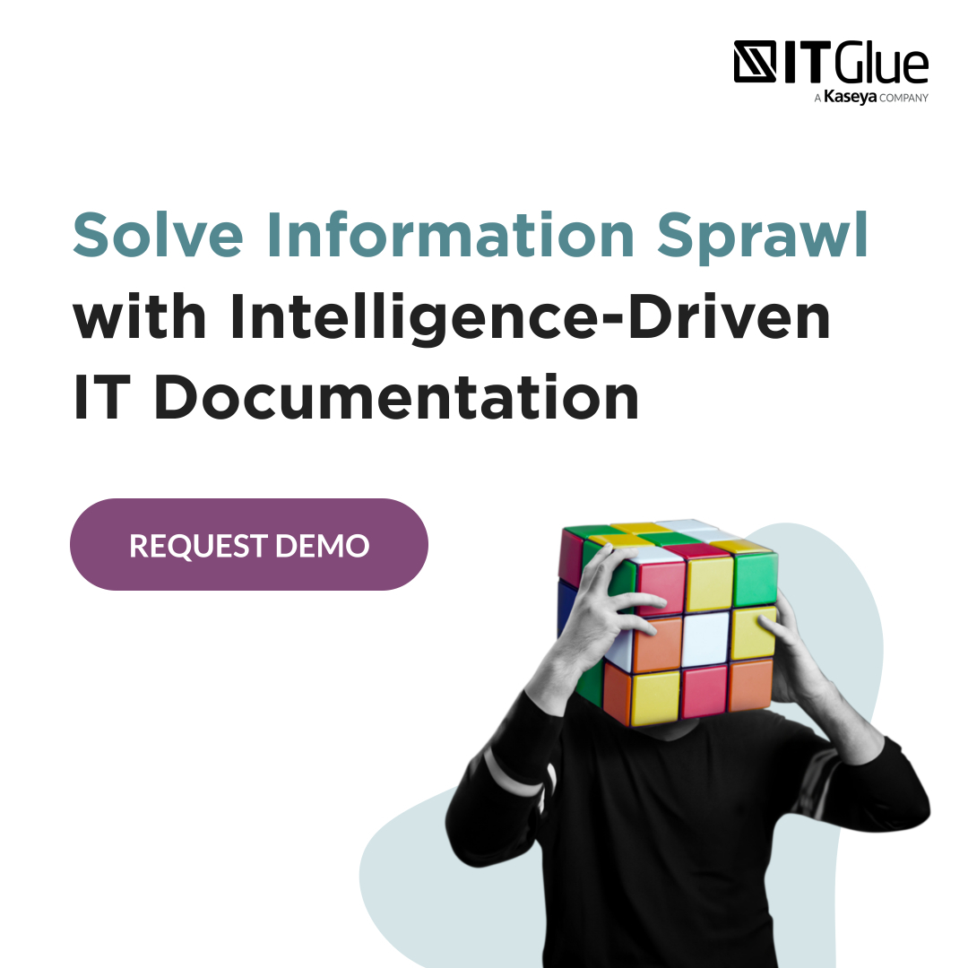 itglue's tweet image. Is information sprawl slowing down your IT processes? 

IT Glue helps streamline documentation, cut down manual work and keep everything interconnected. 

Request a demo today!
👉 bit.ly/3TfRqyL

#ITDocumentation #ITGlue #Automation #Efficiency