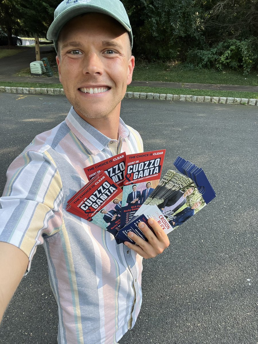 Only 53 days until Election Day! We’re out knocking doors, hearing directly from residents, and earning every vote.

On November 5th, vote:

🗳️ <a href="/KeanForCongress/">Tom Kean</a>
🗳️ <a href="/njcuozzo/">Nick Cuozzo</a> &amp; Ganta for Somerset County Commissioner
🗳️ Dan Croson and Lance Blick for Warren Township Committee