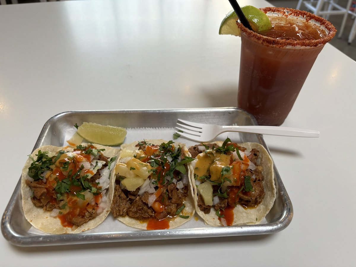 Biking down Glenwood to Target Field, stopping at <a href="/ladonacerveza/">La Doña Cervecería</a> on the way for tacos and a michelada. Been a staple all summer, probably my last time this season 🚲🌮🍹⚾️