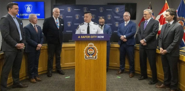 The use of heads of London school boards, hospitals, Fanshawe and Western as props at police news conference about force's budget ask seemed odd at the time. Now <a href="/DaleatLFPress/">Dale Carruthers</a> has uncovered why it happened: tinyurl.com/45s38dmy