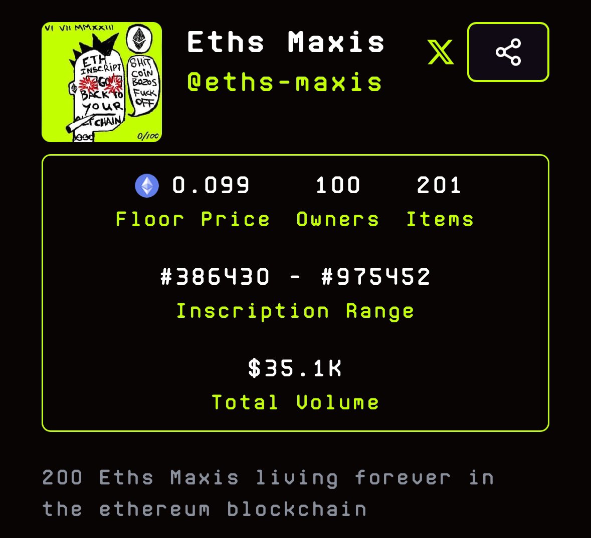 Eths Maxis {EM} ✳️ tweet media