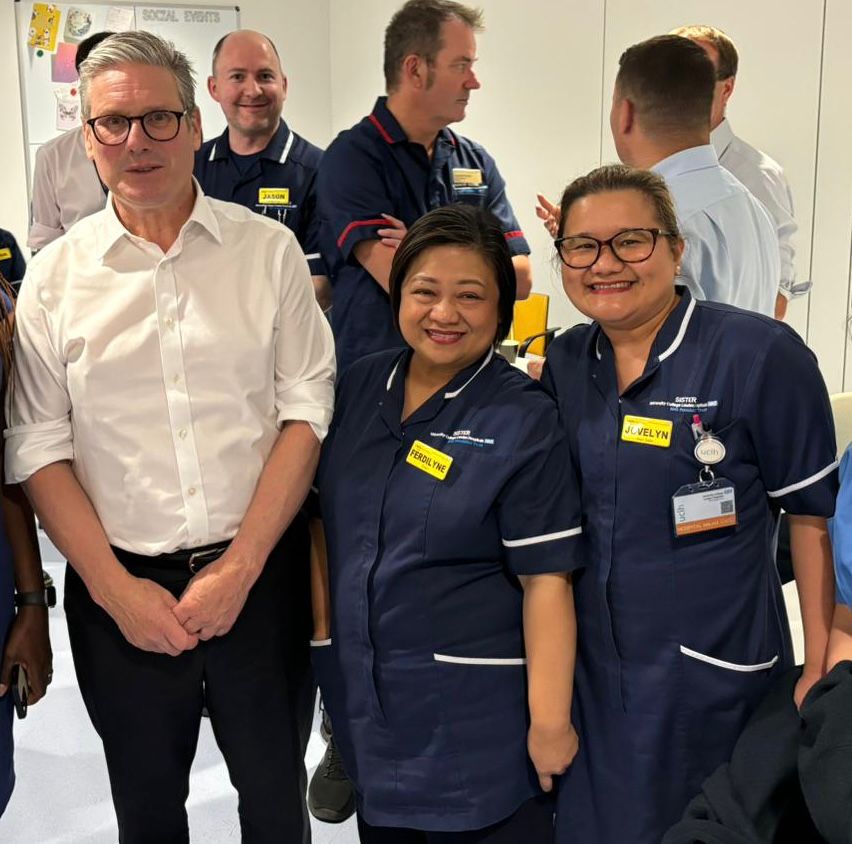 Claire ๐๐๐ (@clairehump3) on Twitter photo Thrilled that Sister <a href="/ferdilyne/">Ferdilyne Bacani</a> had the opportunity to represent urology & <a href="/uclh/">UCLH</a> WMS with T14's Acute Surgical Unit Sister <a href="/jovelyn0208/">jovelyn zarasate</a> during <a href="/KiarStarmer/">KierStarmer</a>'s visit to UCLH this week!
#UCLH #Teamwork #HealthcareLeadership Thrilled that Sister <a href="/ferdilyne/">Ferdilyne Bacani</a> had the opportunity to represent urology & <a href="/uclh/">UCLH</a> WMS with T14's Acute Surgical Unit Sister <a href="/jovelyn0208/">jovelyn zarasate</a> during <a href="/KiarStarmer/">KierStarmer</a>'s visit to UCLH this week!
#UCLH #Teamwork #HealthcareLeadership