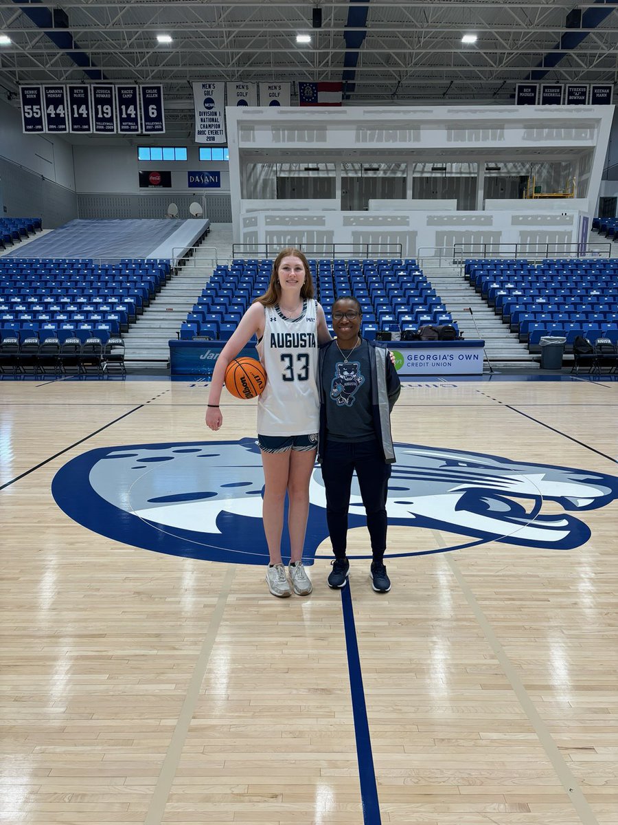 Ellie Fyans (@ellie_fyans_42) on Twitter photo Thank you <a href="/CoachCStew14/">Celeste Stewart</a> and <a href="/CoachAFox_/">Ashleigh Fox</a> for my official visit. I’m blessed to receive an offer to play basketball at Augusta University!!! I really enjoyed hanging out with the players and getting to see more of the campus this visit!
GO JAGS!!!
@FBCLegacyNike17 <a href="/Coach7springer/">Josh Springer</a> Thank you <a href="/CoachCStew14/">Celeste Stewart</a> and <a href="/CoachAFox_/">Ashleigh Fox</a> for my official visit. I’m blessed to receive an offer to play basketball at Augusta University!!! I really enjoyed hanging out with the players and getting to see more of the campus this visit!
GO JAGS!!!
@FBCLegacyNike17 <a href="/Coach7springer/">Josh Springer</a>