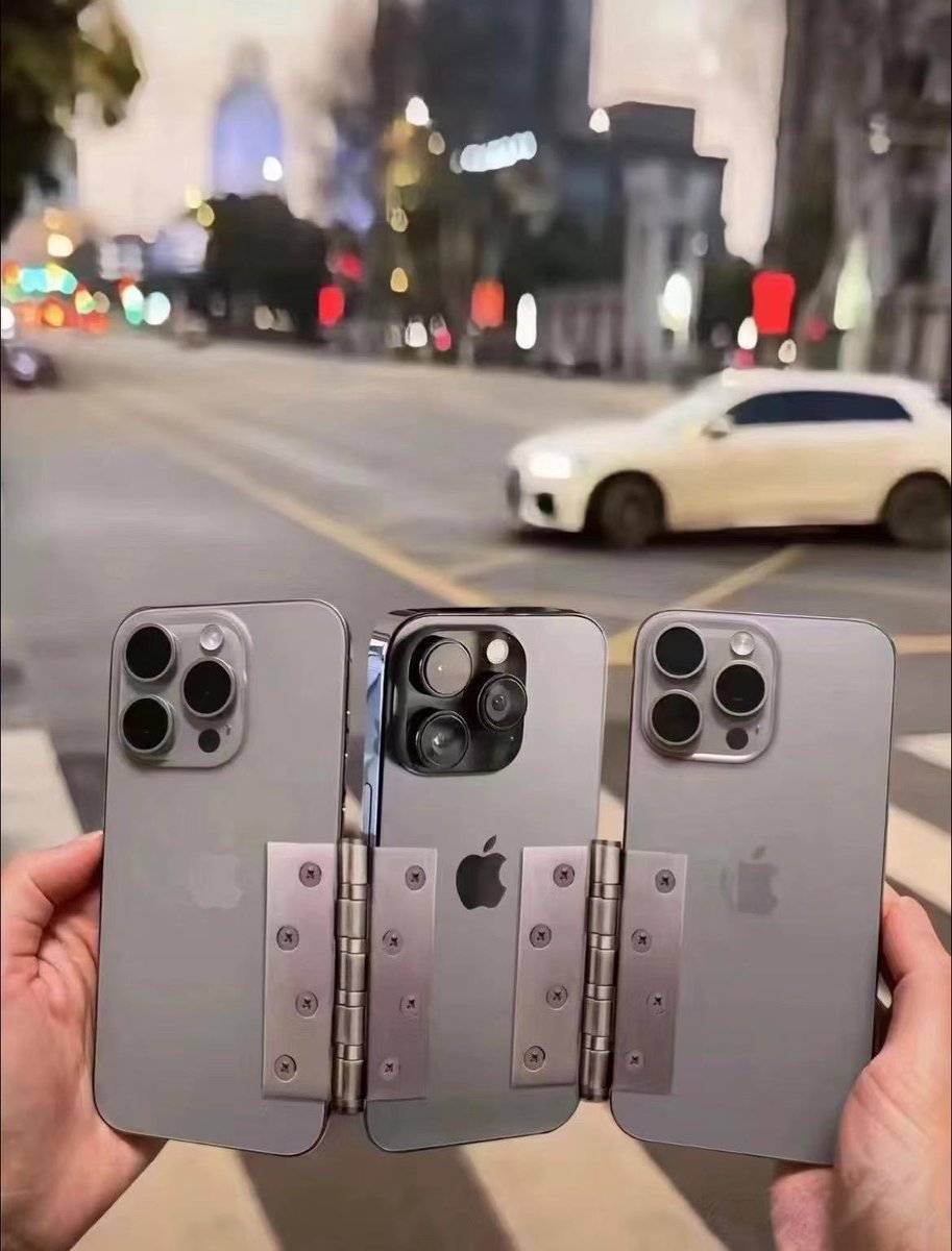 Don't fall behind iphone16!Since every company now has a foldable phone, I've created a new tri-fold iPhone.#iPhone16Pro