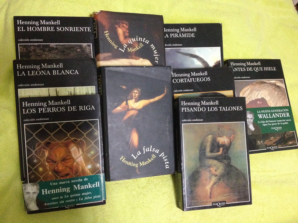 Uno de mis escritores preferidos. Me he leído todos los libros del Inspector Kurt Wallander, Viaje al fin del mundo, Daisy Sister, Zapatos italianos, El Chino…