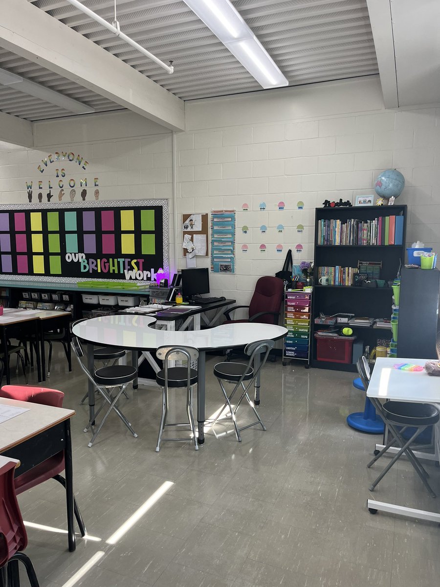 A look into our classroom this year! 🌈 ♥️