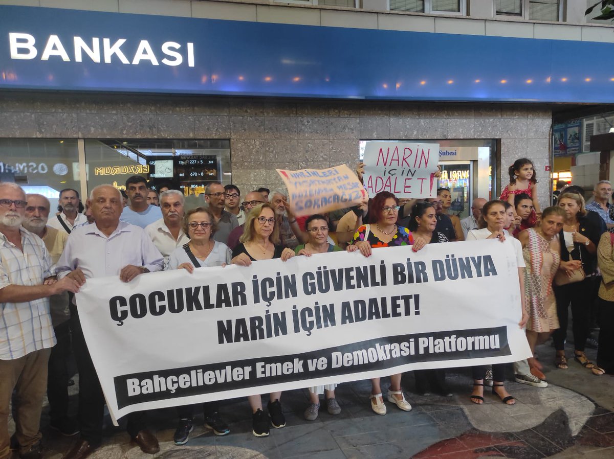 Çocukları bu iktidarın politikalarına emanet etmeyeceğiz. Narin için, Sıla için hiçbir adım atmayanlara karşı, bütün çocuklar adına güvenli bir dünya için mücadele edeceğiz.

Çocuklar İçin Güvenli Bir Dünya, Narin İçin Adalet!