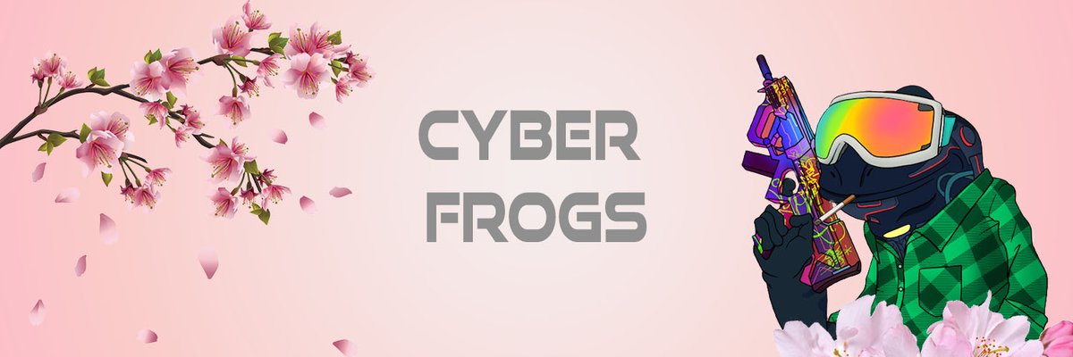 MsFoxya's tweet photo. Old vs New banner. So excited for my evolved frogs so had to change my banner to match my sick frog. Ty so much to the team for all their work! !FF @CyberFrogsNFT https://t.co/39PQotO3Cg
