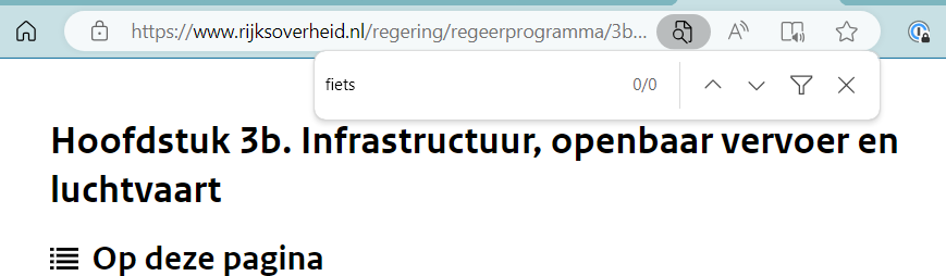 De nieuwe regering geeft veel om de fiets zo te zien 🥲