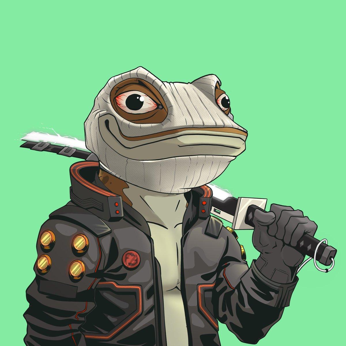 Tygantik's tweet photo. These frogs definitely fuck !FF
Top level art upgrade from @MySlimes_ 
@CyberFrogsNFT are looking damn good! https://t.co/2brQraYQpT