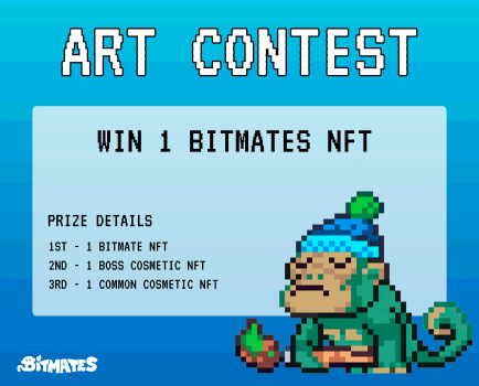PlayBitmates's tweet photo. 🎨The Bitmates Art Contest has showcased incredible creativity!
🌟There’s still time for last entries!

🗳️Voting Period: 9/15-9/21
📍How to Vote:
1️⃣ Join our Discord https://t.co/I8Y3Pq3pmq
2️⃣ Navigate to #artcontest channel
3️⃣ React with emojis on your favorite art pieces https://t.co/asqqNKbM1q