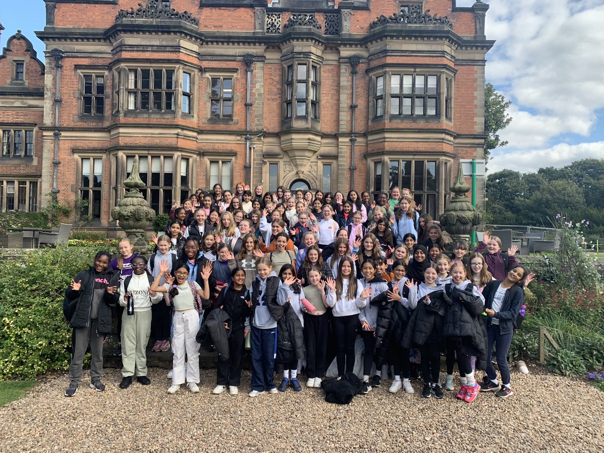 A year group photo! We’ve had a fantastic day at Beaumanor Hall. Well done Year 7 girls, you have embraced the team challenges and worked so well together#makingfriends