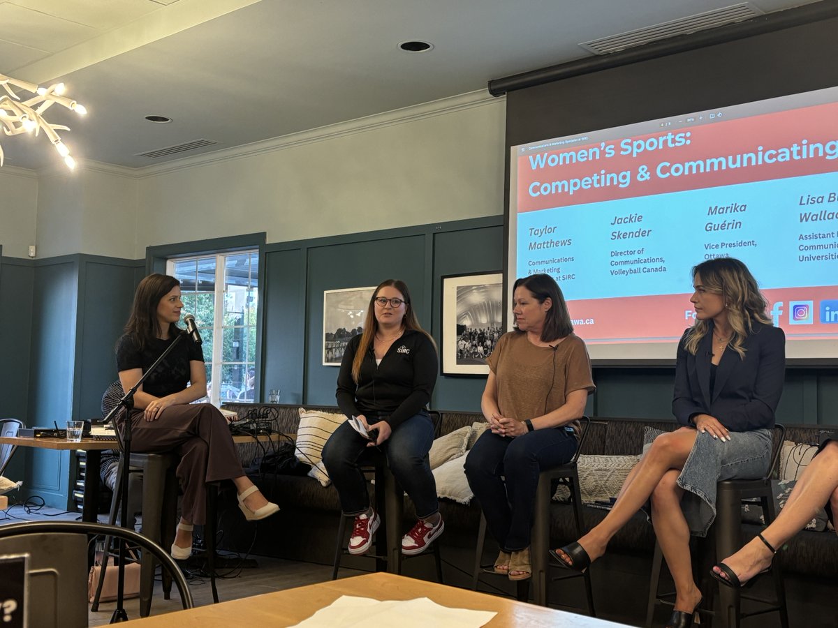 Last night, we joined <a href="/CPRSOttawaGat/">CPRS Ottawa-Gatineau</a> at the seasoning opening event, "Women's Sports: Competing and Communicating"! We were thrilled to be part of such an amazing discussion with SIRC team member, Taylor, on the panel, and loved hearing the insights from all in attendance!