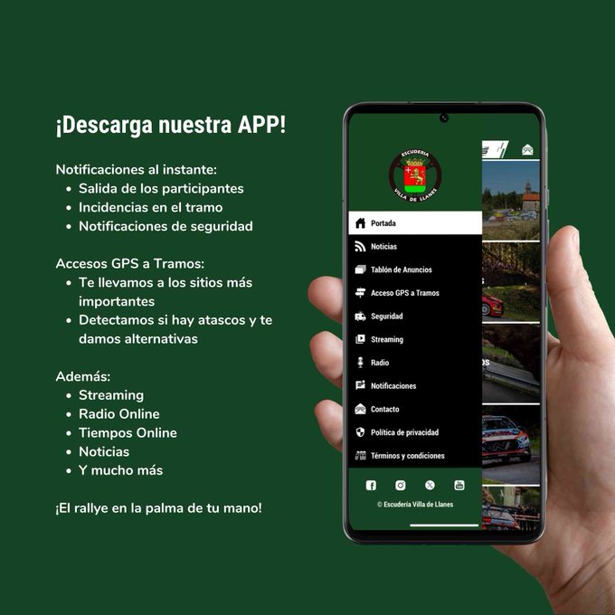 Con ésta aplicación, NO valen disculpas para perderse y NO llegar a TODOS tramos cronometrados....