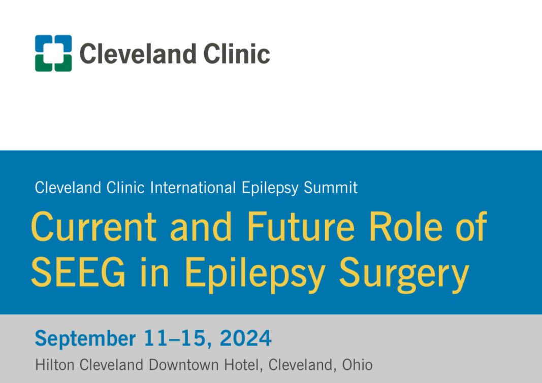 Excited to be my way to the Cleveland Clinic International Epilepsy Summit / Current &amp; Future Role of SEEG in Epilepsy Surgery. On Sunday I’ll be giving a lecture on neural oscillations, complexity &amp; criticality + how they may inform epilepsy research &amp; clinical decision-making.