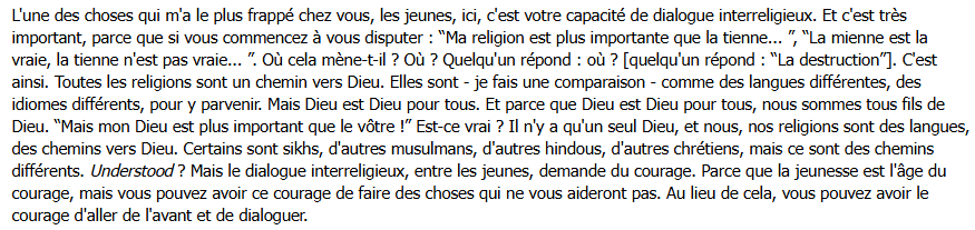 catholique_fide's tweet photo. Selon Bergoglio : "Toutes les religions sont un chemin vers Dieu."
https://t.co/iAYo94mdk3…
Autrement dit, cet imposteur fait ouvertement l'apologie des fausses religions. Son discours est un chemin vers l'indifférence en matière de religion, et donc vers l'apostasie. https://t.co/agecyVEcbn