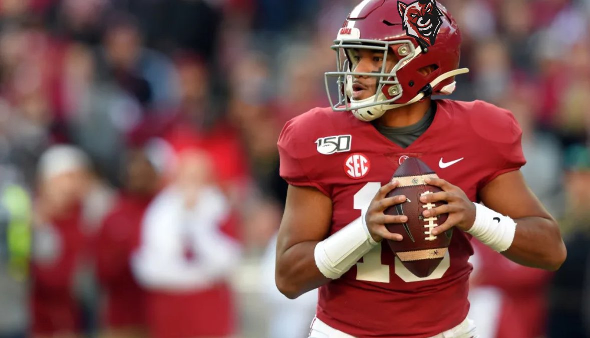 RRedwolves's tweet photo. Our Thoughts and Prayers are with our Team Captain and Leader Tua Tagovailoa; The Entire RedWolves staff, coaches, players, and fans stand behind Tua with whatever he decides to do #RedPackAttack https://t.co/BASKbrZWZe
