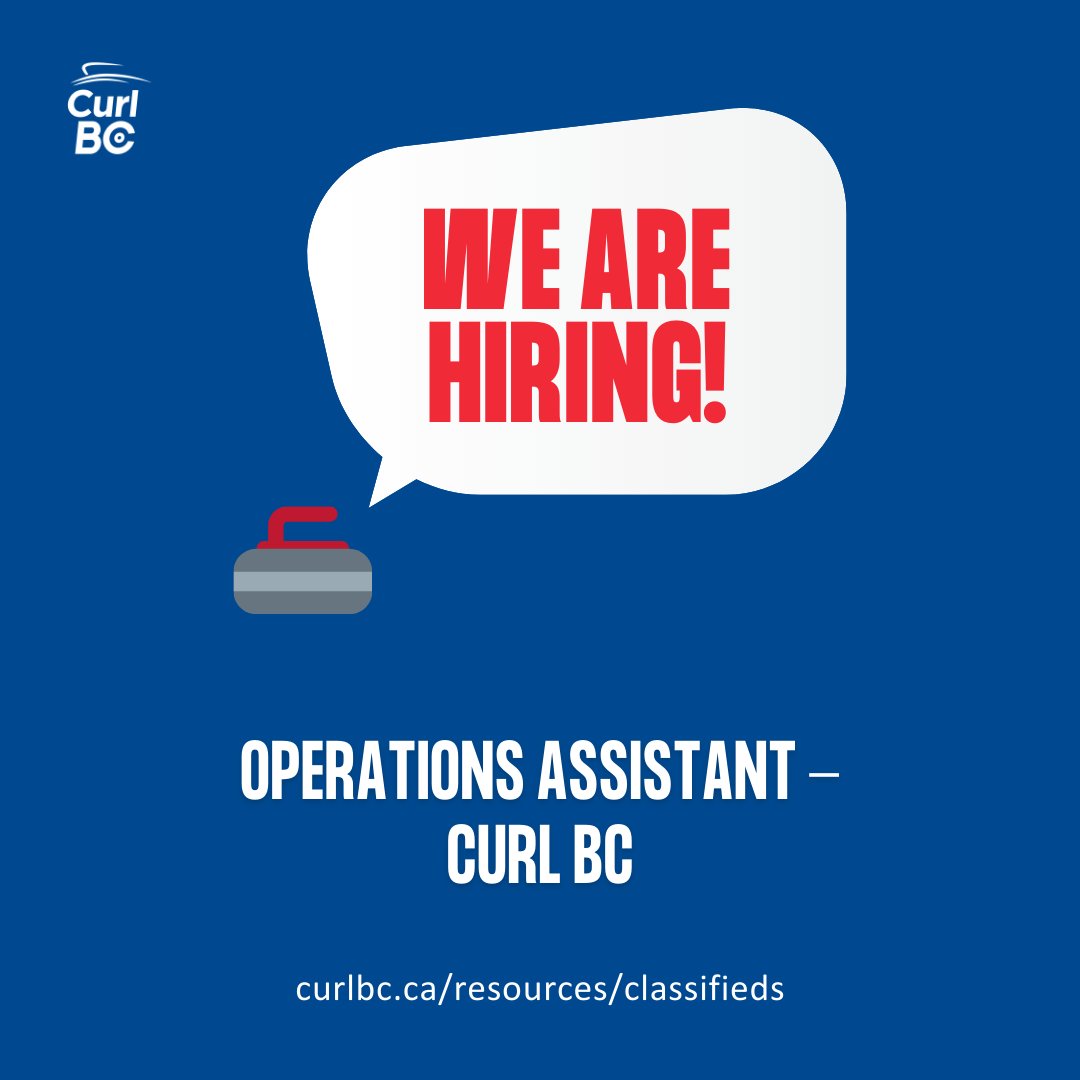 Operations/Admin superstars, we are looking for you! 🤩

We are hiring an Operations Assistant that will be crucial in the delivery of Curl BC's various programs.

Read the job description below and apply by September 23!

👉 ow.ly/W1JE50Tncav