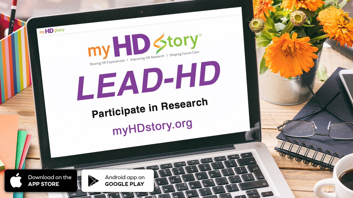 Join #LeadHD and accelerate research! Make your voice heard by sharing your firsthand account of living with #HuntingtonsDisease. Shape the future of research from the comfort of your home.

Enroll now in LEAD-HD at myHDstory.org or download the mobile app.