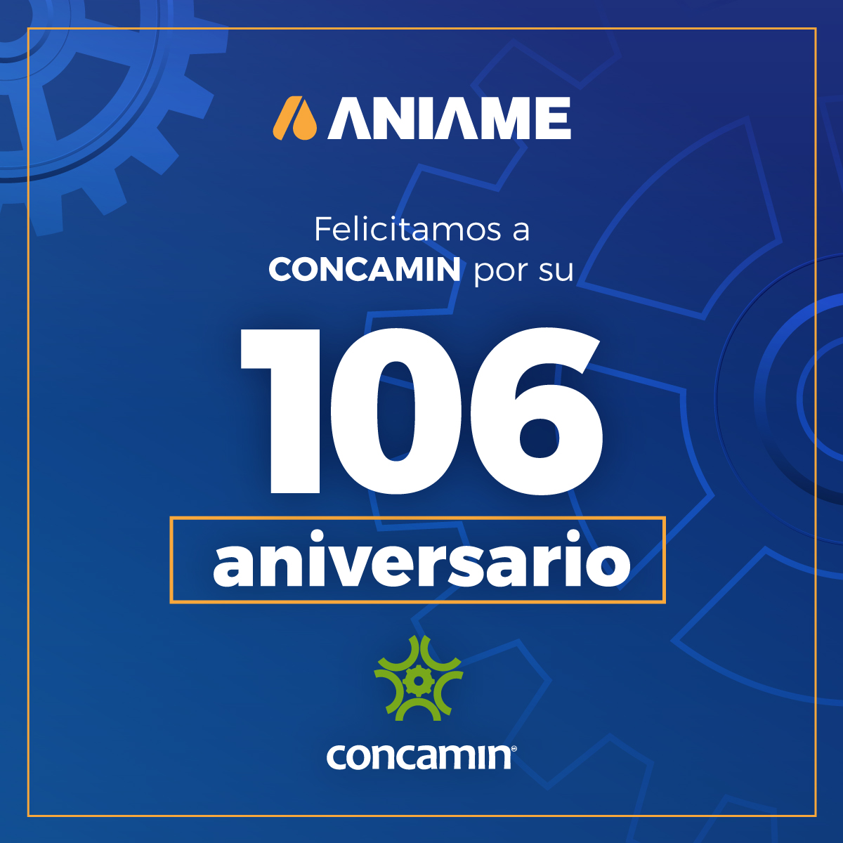 Felicitamos a <a href="/CONCAMIN/">CONCAMIN</a> por su #106Aniversario representando los sectores industriales de México.🇲🇽

¡Enhorabuena!