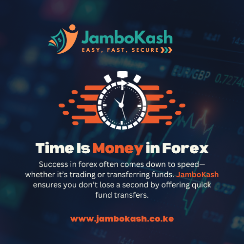 jambo_plus's tweet image. 💡Quick Tip: Time Is Money in Forex

Success in forex often comes down to speed—whether it’s trading or transferring funds. JamboKash ensures you don’t lose a second by offering quick fund transfers.
 
🌐 jambokash.co.ke

#FastForex #QuickTransfers #JamboKash