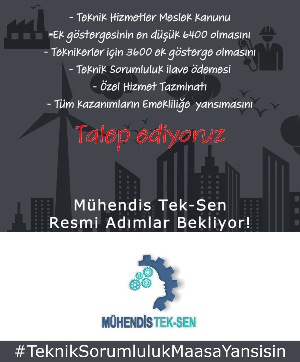 19ozgurcan03's tweet photo. Günümüz koşullarına uygun dengi mesleklerle aynı maaşları hakediyoruz. Maaş ve özlük haklarımızın iyileştirilmesi talep ediyoruz.

@MuhendisTekSen
@rprefahpartisi
@MhpTbmmGrubu
@RTErdogan
@MHP_Bilgi
@Akparti 
#TeknikPersonelSıkıntıda https://t.co/QwZaxNHjyq