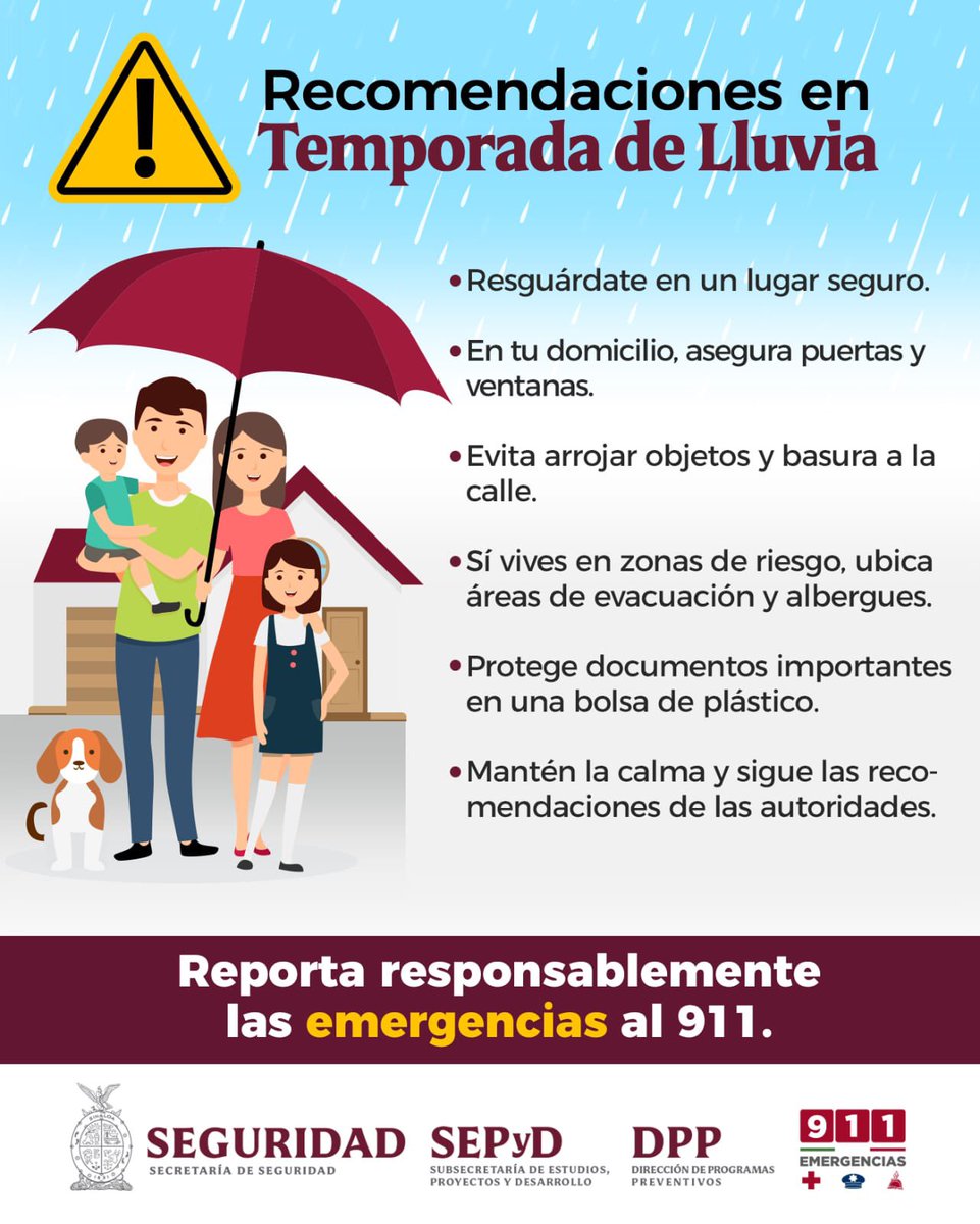 Recomendaciones en temporada de lluvias ☔️🌨️👨‍👩‍👧‍👦

¡Tu seguridad empieza en casa! 

<a href="/sspsinaloa1/">Seguridad Pública Sinaloa</a>