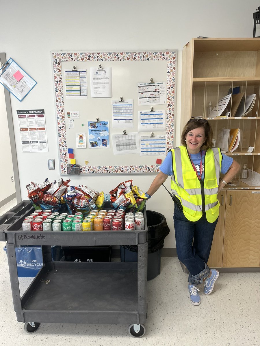 Celebrating the first full week - you’re the best Ms. White 😄 we love surprise treats!! #BestPrincipal <a href="/BernadetteOCSB/">St Bernadette OCSB</a>