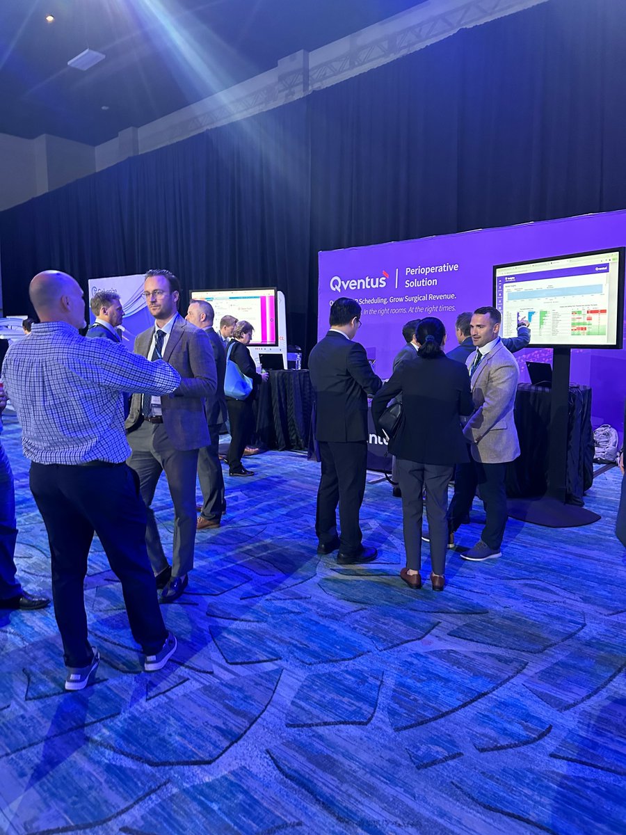Qventus's tweet photo. We're at #Intuitive360! Come find us at our booth in the IntegratEd Space to speak with our team about improving OR utilization, maximizing your robotic program, and leveraging market insights to strategically grow referrals and case volume. https://t.co/irbAjQBpuL