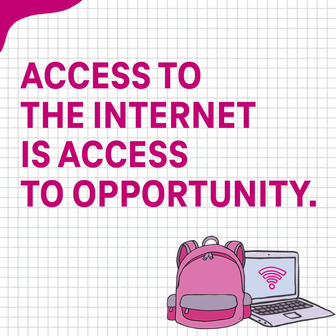 thomascl's tweet photo. .@TMobile launched #Project10Million in 2020 to close the digital divide and provide students *free* internet. Amazing to see how it's transforming learning. See if you're eligible here: https://t.co/NhBOcRVOe5​

#TeamMagenta https://t.co/ukTXdRaSci