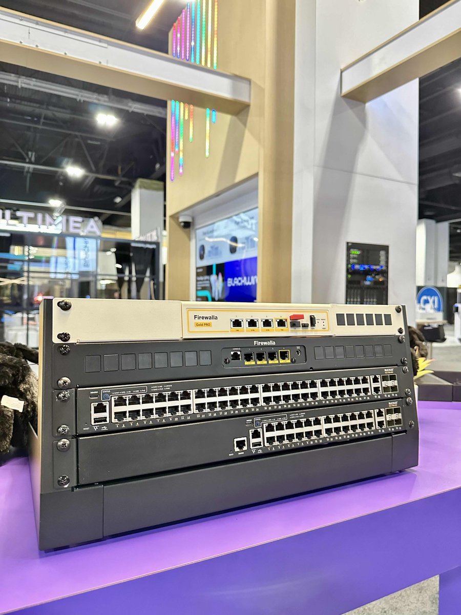 We’re thrilled to share this awesome shot from our partner, Blackwire Designs, at Cedia Expo 2024! They showcased the Firewalla Gold Pro and Gold Plus on their sleek rack mounts, and we couldn’t be more excited to see our gear in the spotlight. Big thanks to Blackwire!!