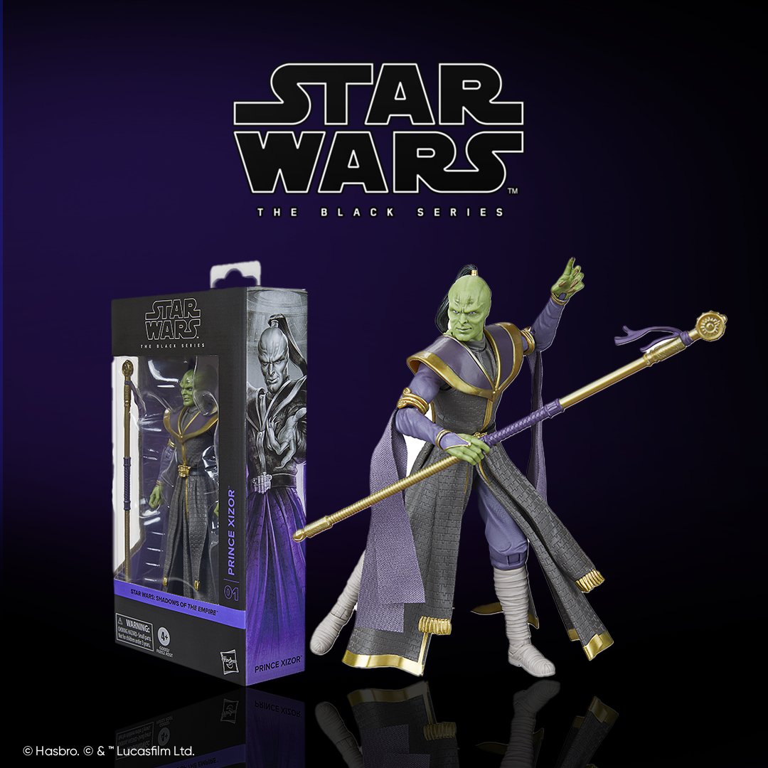 HasbroPulse's tweet image. Revealed at #HasbroPulseCon2024, the Head of the Black Sun is returning with the STAR WARS The Black Series Prince Xizor inspired by Star Wars: Shadows of the Empire! Available for pre-order today at 4:00pm ET for Pulse Premium members &amp;amp; 5:00pm ET for all fans on #HasbroPulse!