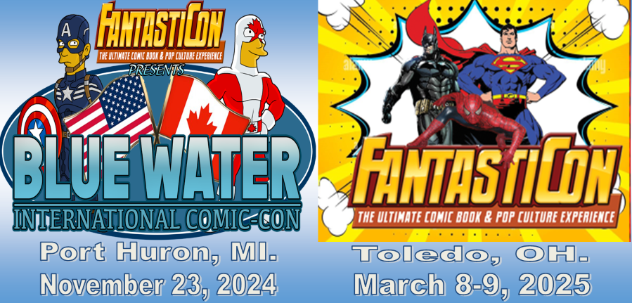 Funfest's tweet image. The next two FANTASTICON shows coming up are the Bluewater International Comic-Con in Port Huron, Michigan, November 23, and Fantasticon Toledo, March 8-9.

More info on these shows can be found at fantasticon.net

We will be announcing more shows for 2025 so stay tuned.