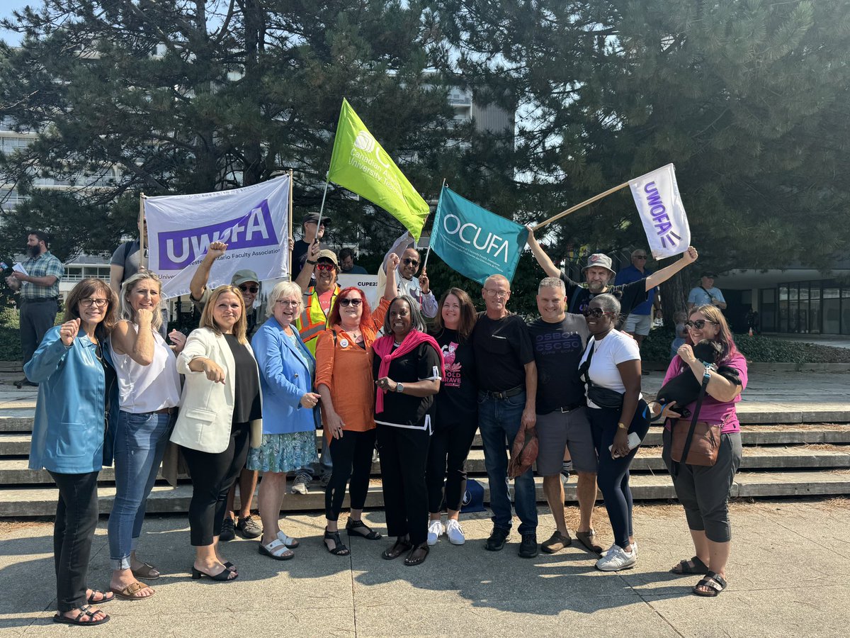 The support for CUPE 2361 is incredible!   It’s time for <a href="/WesternU/">Western University</a> to get back to the table and talk fair wages! Solidarity! <a href="/OCUFA/">OCUFA</a> <a href="/cupenat/">CUPE National</a> <a href="/Ldn_Labour/">London and District Labour Council</a> <a href="/OFLabour/">OFL</a>