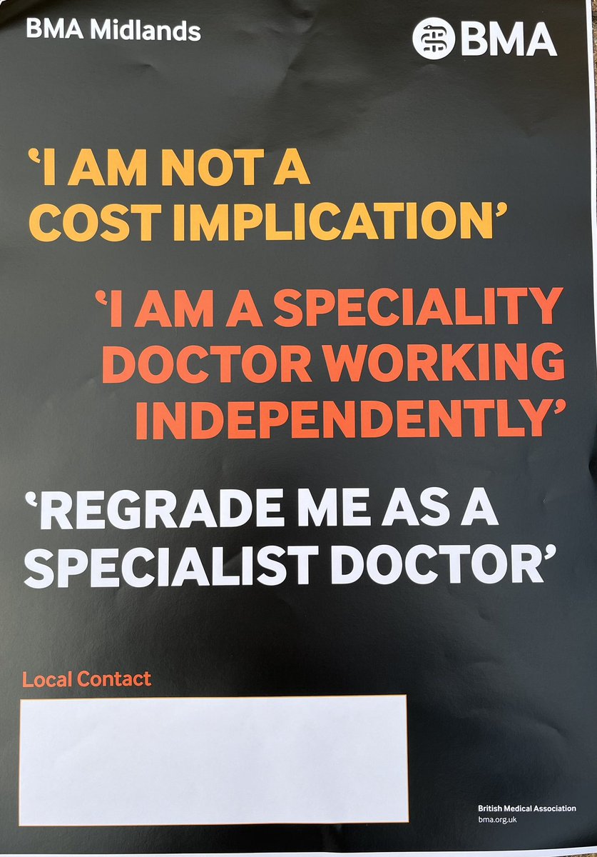 Andrew Jordan (@andrew_jordan_) on Twitter photo I met with <a href="/BMA_SAS/">BMA SAS Doctors</a> and Locally Employed Doctors at <a href="/nhsuhcw/">UHCW NHS Trust</a> this afternoon
Members are fully behind <a href="/TheBMA/">The BMA</a> Local Negotiating Committee at UHCW as we pursue two claims on their behalf
Unfortunately negotiations on these matters are not progressing to members satisfaction 👇🏻🧵 I met with <a href="/BMA_SAS/">BMA SAS Doctors</a> and Locally Employed Doctors at <a href="/nhsuhcw/">UHCW NHS Trust</a> this afternoon
Members are fully behind <a href="/TheBMA/">The BMA</a> Local Negotiating Committee at UHCW as we pursue two claims on their behalf
Unfortunately negotiations on these matters are not progressing to members satisfaction 👇🏻🧵