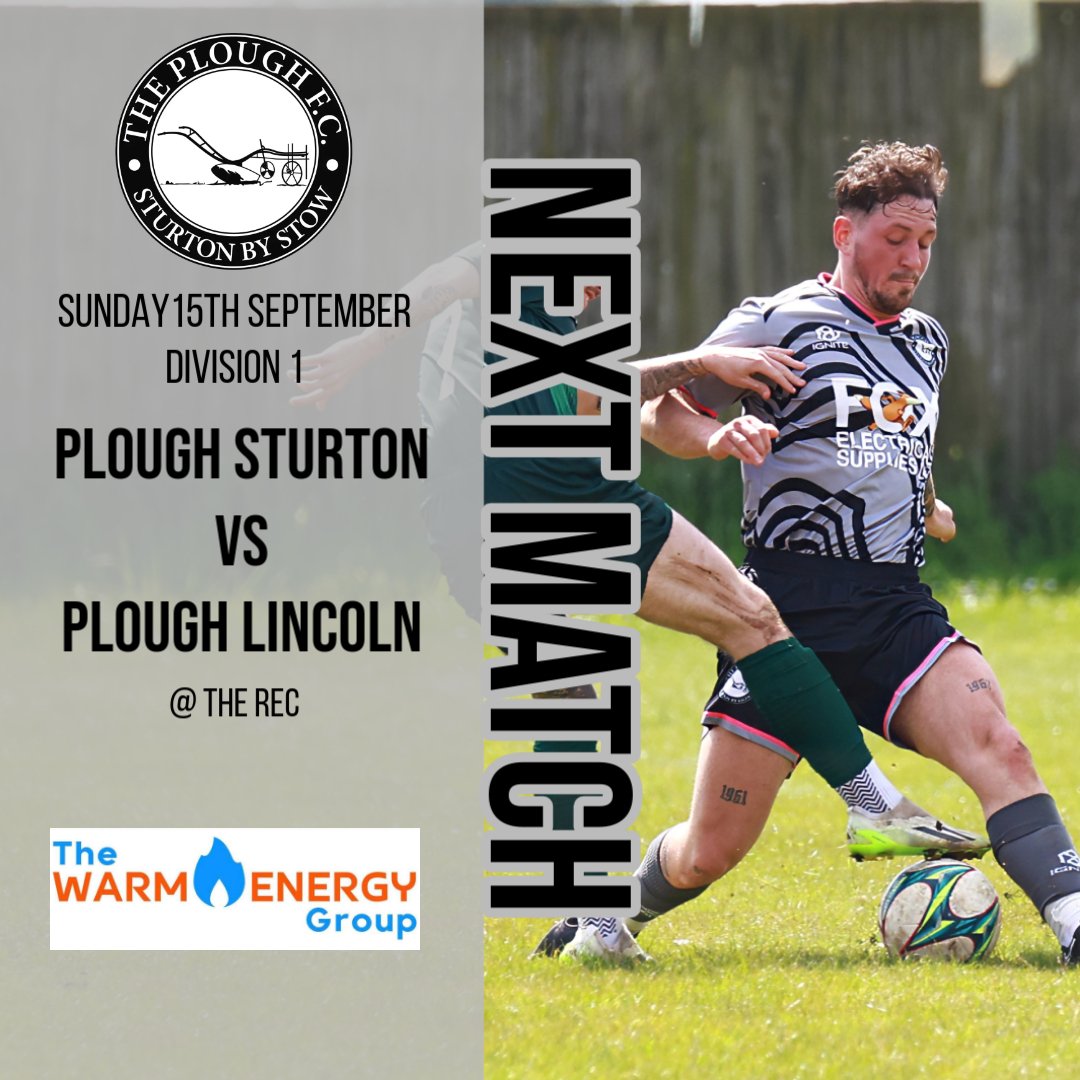 First home game of the season on Sunday as we welcome <a href="/PloughLincolnFC/">Plough Lincoln FC</a> to The Rec.

This week's match sponsors are The Warm Energy Group (facebook.com/profile.php?id…) who sponsor Ethan Lloyd this season.

#UTP