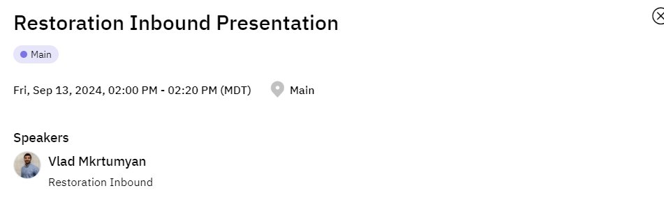 Restoration Inbound tweet media