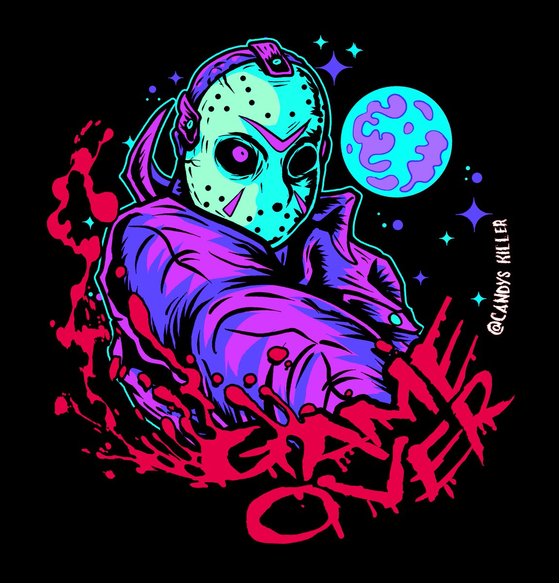 candys_killer's tweet image. Happy Friday 13th y&apos;all! 🔪💜
🟢 Commissions Open!!
#stickerdesign #jasonvoorhees #fridaythe13th