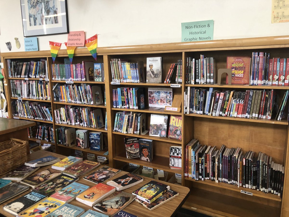MrLibraryGuy's tweet photo. @LMS_United Kids love GNs, but sometimes lend them to classmates, despite our advice not to. https://t.co/SmmjsIzyub
