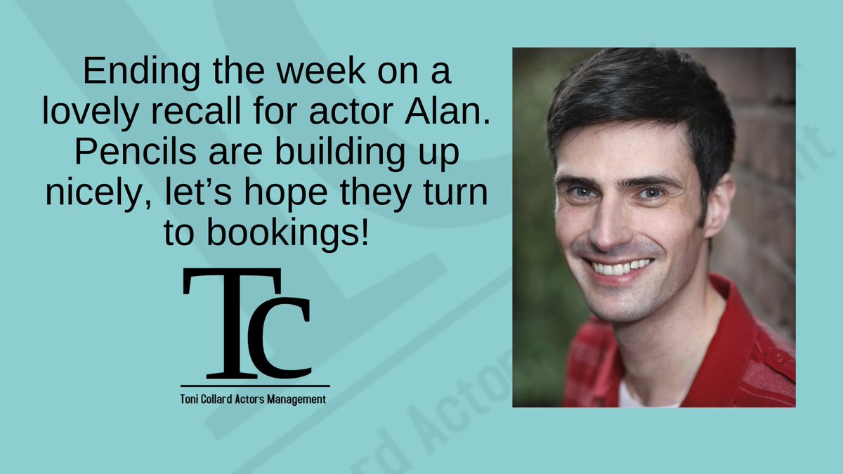 Busy end to the week for #TeamTCA with #recalls, #pencils and #bookings, I have also spoken with some lovely potential new #actors for the team.  Have a great weekend!