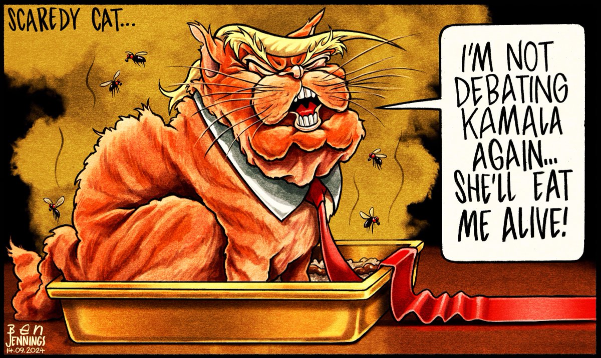 This weekend's <a href="/theipaper/">The i Paper</a> cartoon

#Trump #KamalaHarris #USElection2024 #PresidentialDebate