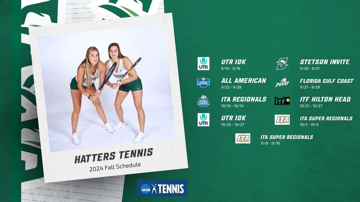 Women's Tennis starts the fall season tomorrow!

#GoHatters