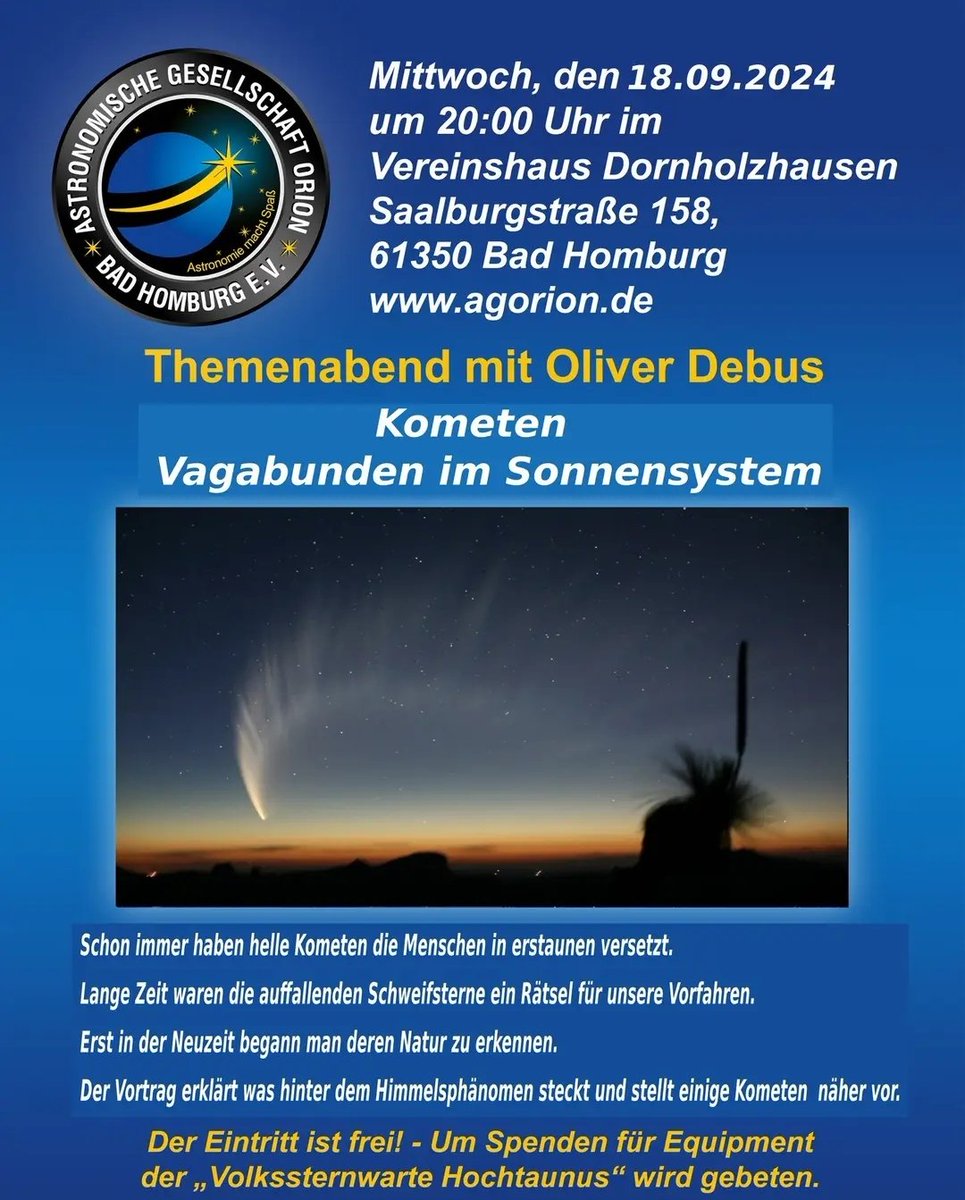 AG Orion Bad Homburg / Volkssternwarte Hochtaunus tweet media