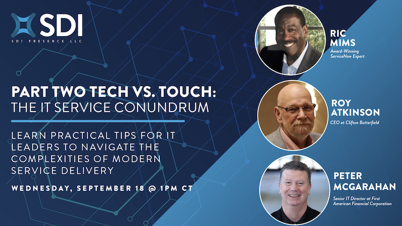 Insights You'll Gain:

• Balancing Automation with Human Touch
• Customer Preferences
• Maximizing Efficiency
• Building Trust

Wed. Sept. 18 | 1 PM CT | 2 PM ET | 11 AM PT
Register: landing.sdipresence.co/sdis-serviceno… #webinar