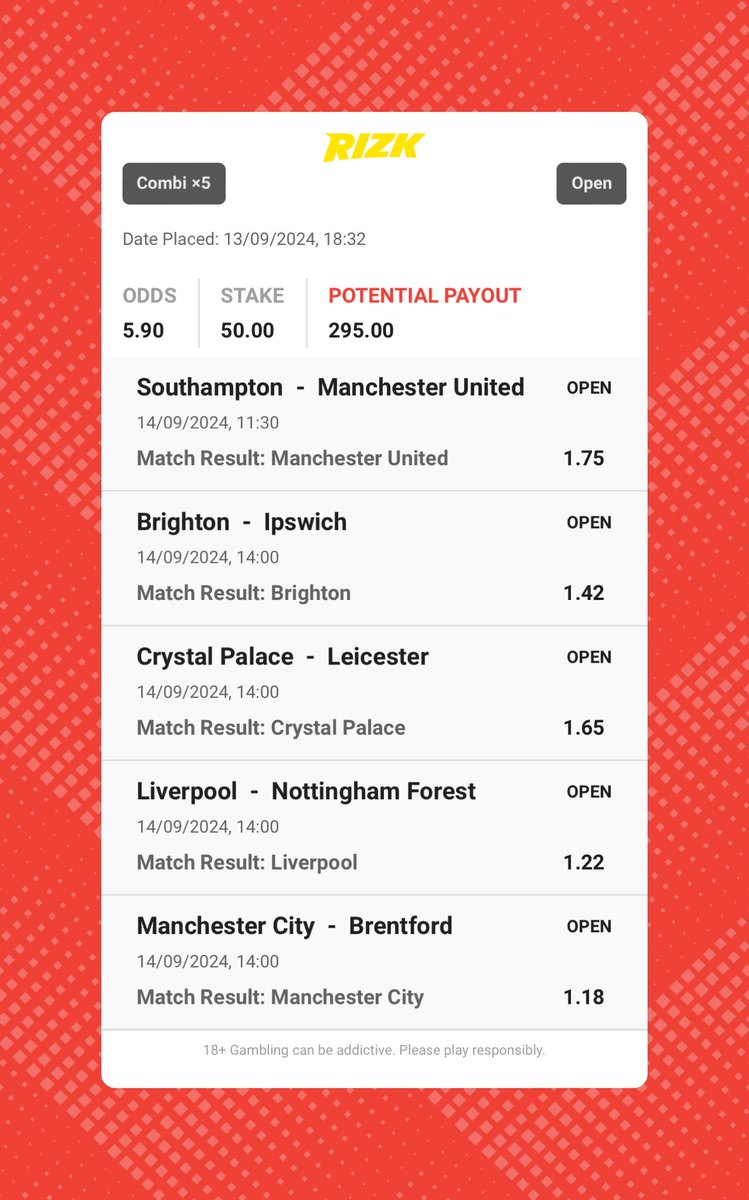 🚨295 € gjafaleikur🚨

Seðill helgarinar smíðaði <a href="/magnusguunn/">Gnusi</a>.

Einn hepinn sem likear og followar fær 295€ i innegn á rizk ef seðillinn dettur💰💰

🚨Leiknum verður lokað klukkan 11:30 á morgunn🚨