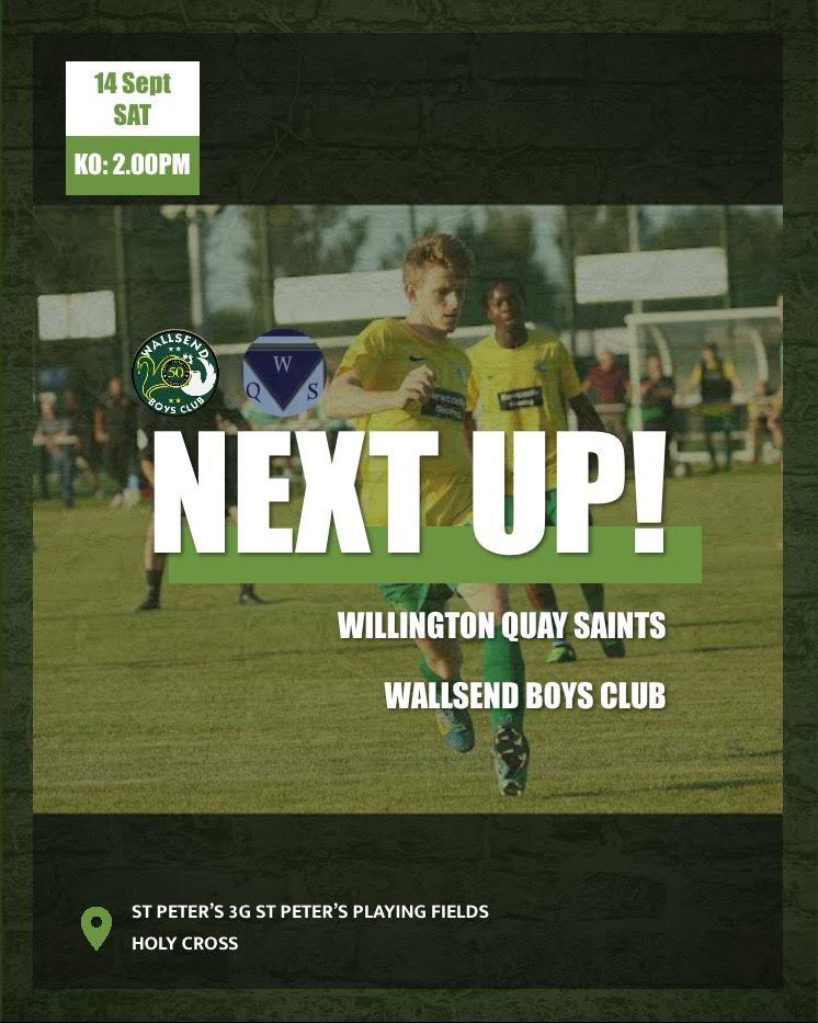 Seniors travel to willington Quay Saints u23s entertain Benton FC