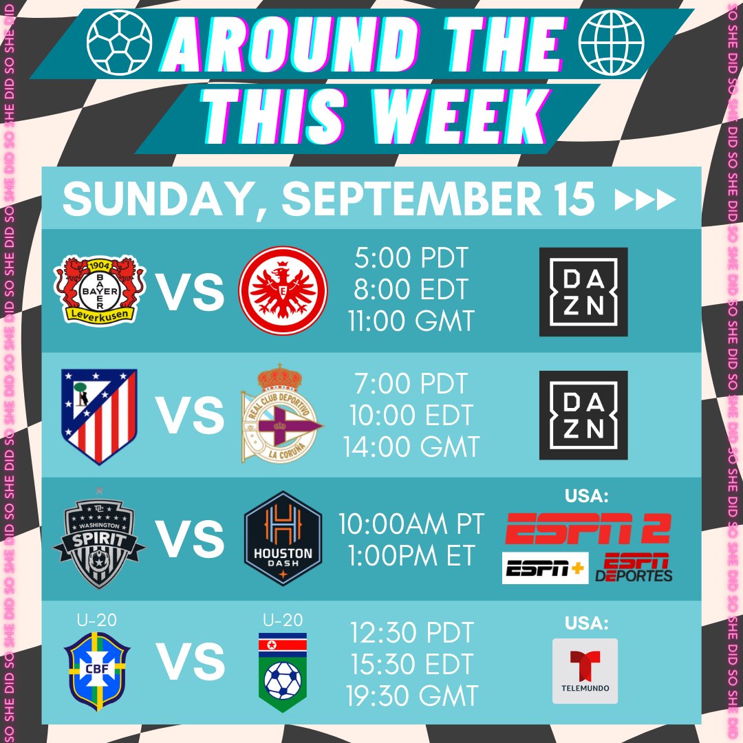 SoShxDid's tweet photo. 🌪Whisk those Sunday Scaries away with more footy than you know what to do with &amp; check out @DFB_Frauen, @LigaF_oficial, @NWSL, U-20 @FIFAWWC, @LigaBBVAFemenil, @USLSuperLeague &amp; #nadeshikoleague!

🏳️‍⚧️🏳️‍🌈🇩🇪🇪🇸🇺🇸🇧🇷🇰🇵🇳🇱🇨🇴🇲🇽🇯🇵🍉

#whattowatch #everyonewatcheswomenssports #justdoit https://t.co/tGWD0guzeW